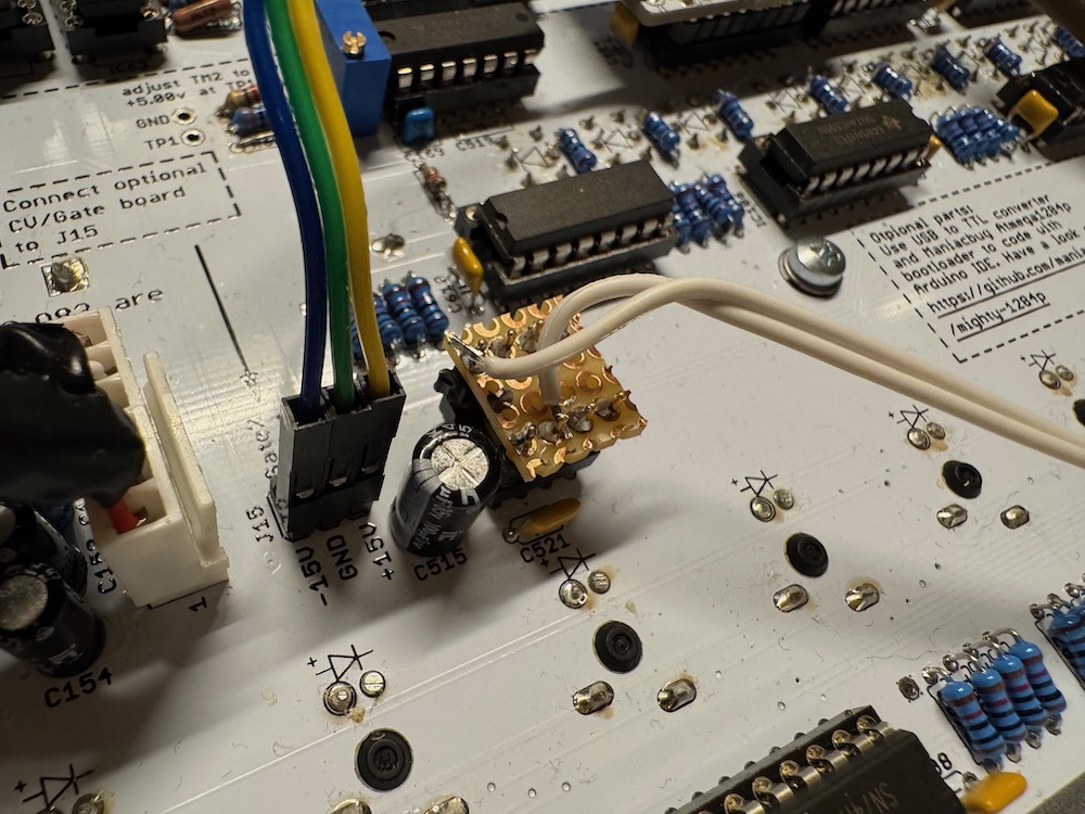 The DAC has been replaced with an adapter that connects to the d-mux DIN port