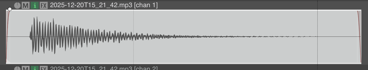 Waveform of the WRC01 timpani, recorded out of the RX5