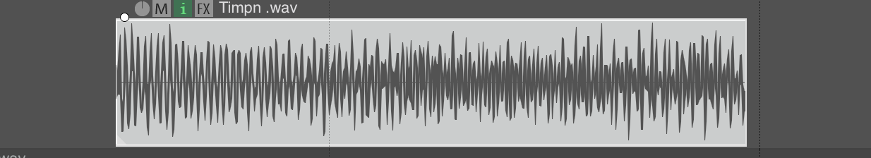 Waveform of the WRC01 timpani ROM data